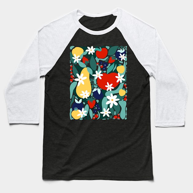 Fruit Baseball T-Shirt by Valeria Frustaci 